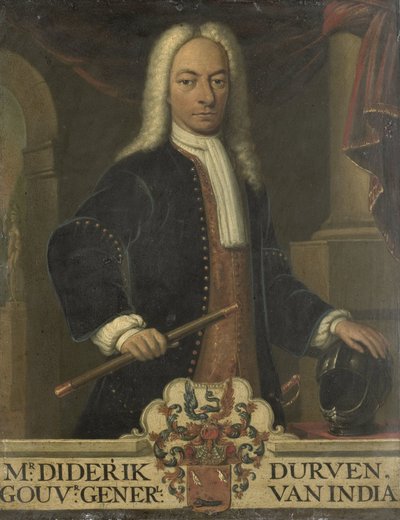 オランダ領東インド総督ディーデリク・ヴァン・ドゥルヴェンの肖像 作： Hendrik van den Bosch