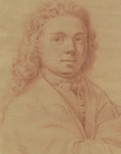 素描家ヘンドリック・ファン・デル・ヴクトの自画像 作： Hendrik van der Vugt