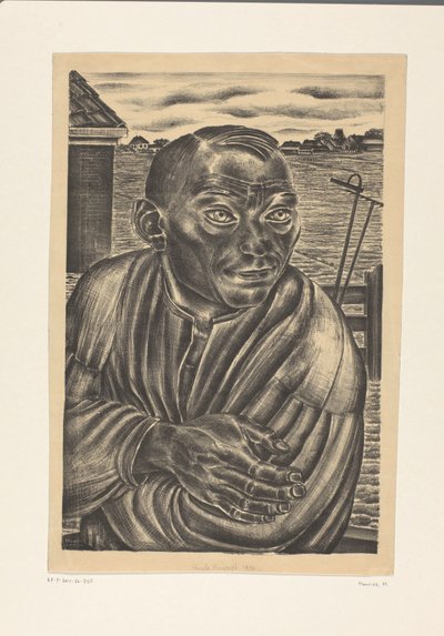 農夫の肖像 作： Henk Henriët (signed by artist)