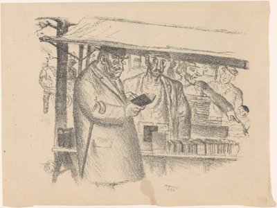 市場の書店 作： Henk Henriët