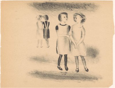 通りの女の子 作： Henk Henriët