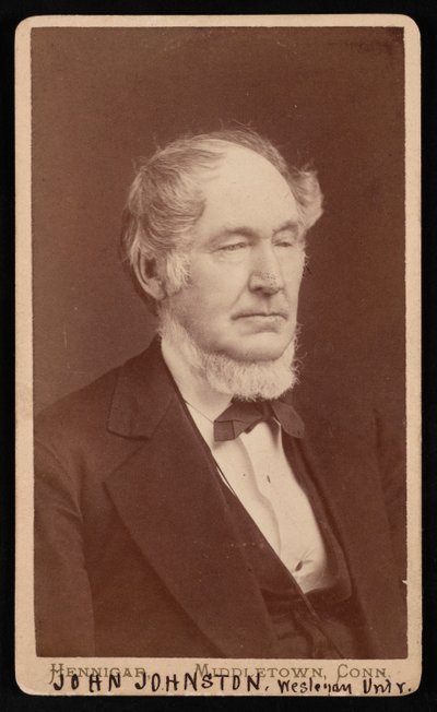 ジョン・ジョンストンの肖像、1806～1879年、1876年以前。 作： Hennigar Bros