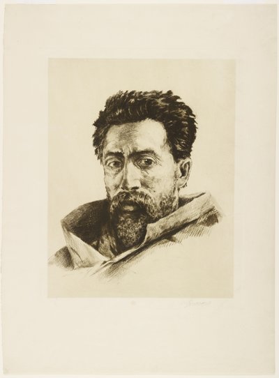 ストライカー、1888年頃（エッチングとルーレット） 作： Henri Charles Guérard