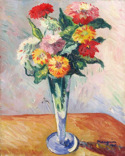 フラワーズ 作： Henri Charles Manguin