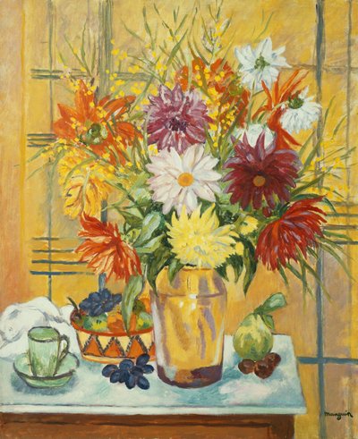 花瓶の花; 花瓶の花 作： Henri Charles Manguin