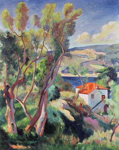 ヴィルフランシュへの道 作： Henri Charles Manguin