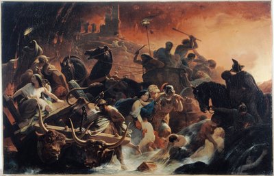 ポンペイ最後の日 1834年から1850年の間（キャンバスに油彩） 作： Henri Frederic Schopin