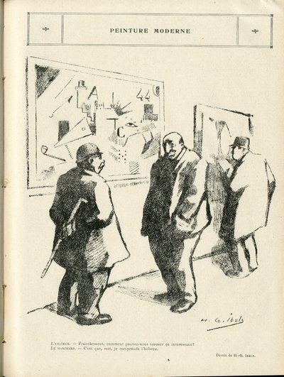 H.G.イベルス（1867-1936）によるイラスト（Le Rire紙、04/02/22） - 近代絵画 - 芸術、反ユダヤ主義、前衛 - ユダヤ人 作： Henri Gabriel Ibels