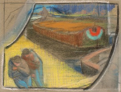 Studie für das Theaterprogramm für "Boubouroche" und "Valet de coeur (Pikbube)" 作： アンリ・ガブリエル・イベルス