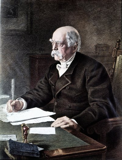 オットー、プリンス・フォン・ビスマルク（1815 - 1898）、ドイツの政治家（万聖節の絵画による。 作： Henri (after) Toussaint