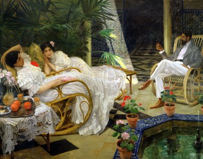 中庭、1908 年。 作： Henri Achille Zo