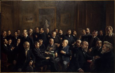 フランス共和国ジャーナリスト協会メンバーの集合写真 作： Henri Adolphe Laissement