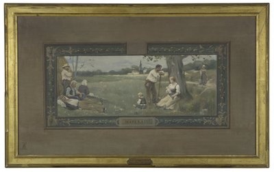 14区役場の結婚会館のためのスケッチ：マタニティ、1889年（キャンバスに油彩） 作： Henri Adrien Tanoux