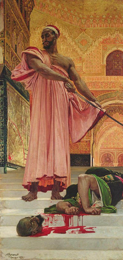 グラナダのムーア人の王の下での裁判なしの処刑 作： Henri Alexandre Georges Regnault