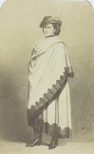 元ナポリ女王、1860～69年 作： Henri Alexis Omer Tournier