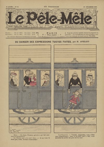 既製の表現の危険性。ルペレメレの挿絵、1902 作： Henri Avelot