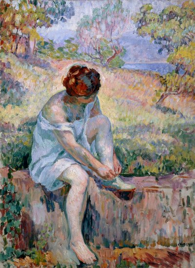 「入浴前」、1906-1907年。 作： Henri Lebasque