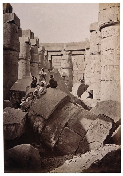 カルナック遺跡、1900年頃（写真） 作： Henri Béchard