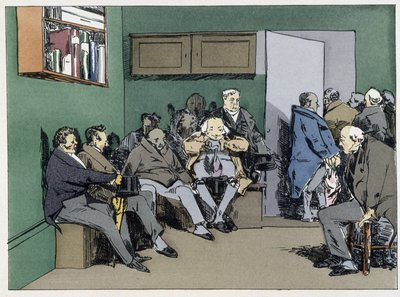 聴覚の一日-アンリ・モニエの「行政のモラル」の中で 作： Henri Bonaventure Monnier