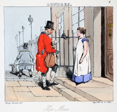 Henri Monnierによる &39;Londres&39;からのイラスト、パブ。パリ、1828年頃（手塗りのリト） 作： Henri Bonaventure Monnier