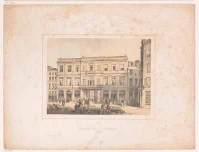 ブリュッセルのロイヤル ギャラリー サン テュベールのビュー Galeries St. Hubert, a Bruxelles (オブジェクトのタイトル) 作： Henri Borremans (attributed to)