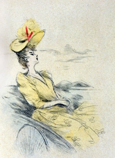 夢を見る女性 作： Henri Boutet