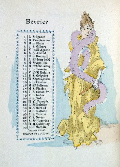 2月 作： Henri Boutet
