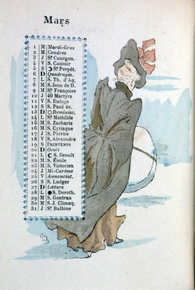 3月 作： Henri Boutet