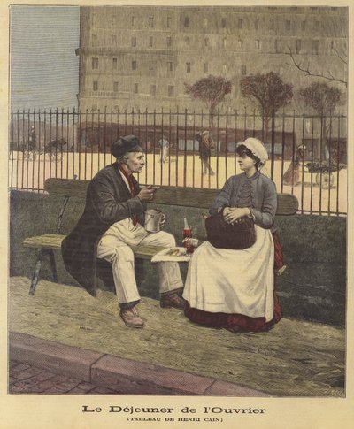 労働者ランチ 作： Henri Cain