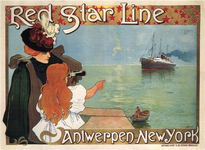 レッドスターライン、1899 作： Henri Cassiers