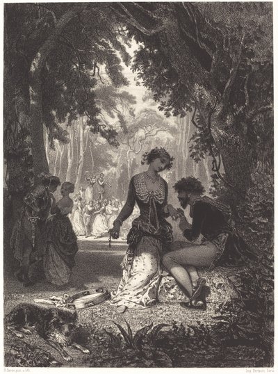 イタリアのダンサー 作： Henri Charles Antoine Baron