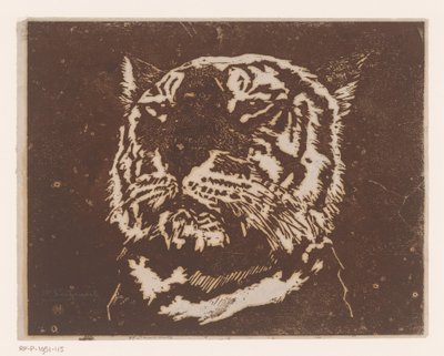 虎 作： Henri Charles Guérard (signed by artist)