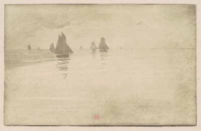 朝霧の船 作： Henri Charles Guérard