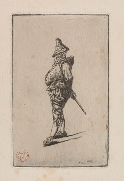 パンチネロ、メソニエにちなんで 作： Henri Charles Guérard
