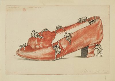 靴の襲撃 作： Henri Charles Guérard