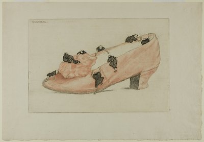 靴の襲撃 作： Henri Charles Guérard