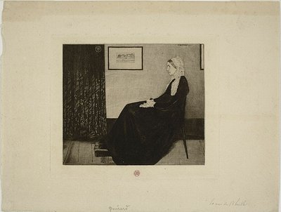 ホイッスラーの母、ホイッスラーにちなんで 作： Henri Charles Guérard