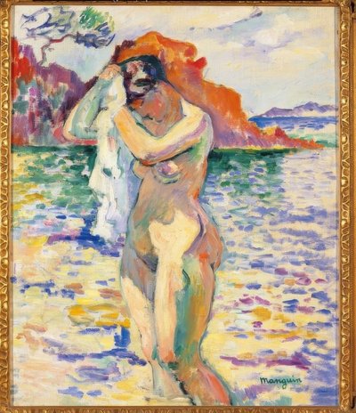 入浴 作： Henri Charles Manguin
