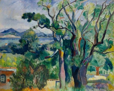 サントロペの湾 作： Henri Charles Manguin