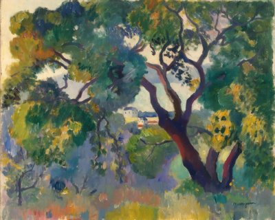 サントロペ付近の風景 作： Henri Charles Manguin