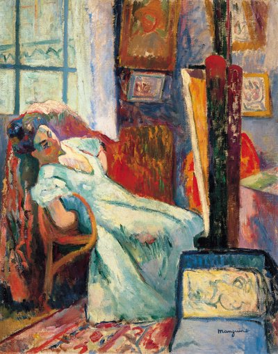 モデル休憩、1905 作： Henri Charles Manguin