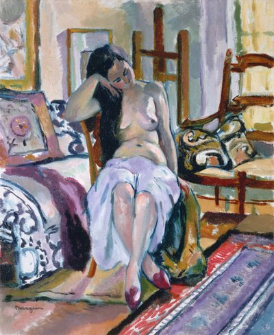 インテリアのヌード 作： Henri Charles Manguin