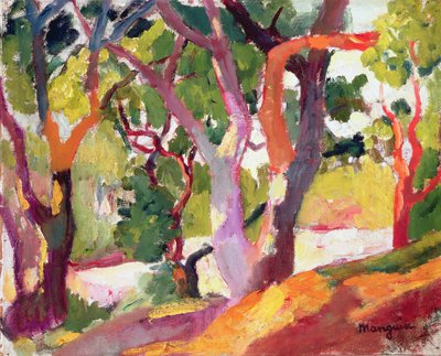 Árvores (óleo sobre tela) 作： Henri Charles Manguin
