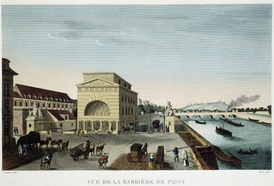 Barrière de Passy - Courvoisierの "Vue de Paris en 1810: les barriers de Paris "にて。 作： Henri Courvoisier Voisin