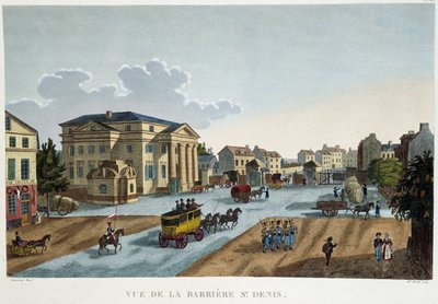 1827年頃のサン＝ドニ礼拝堂 - Courvoisierの "Vues de Paris "より 作： Henri Courvoisier Voisin