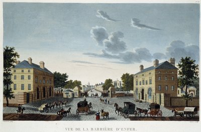 地獄の関門（1820年頃） - クルボアジェの「Vues de Paris」にて 作： Henri Courvoisier Voisin