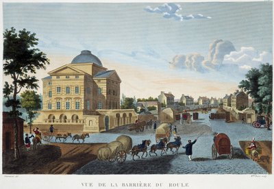 La barrière du Roule（1820年頃） - Courvoisierの「Vues de Paris」に掲載されています。 作： Henri Courvoisier Voisin