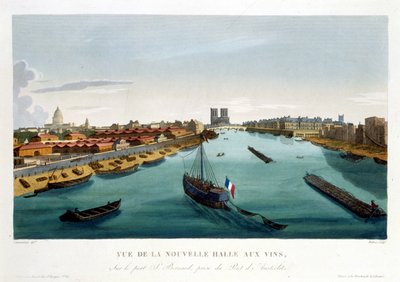 La nouvelle halle aux vins (Bercy), about 1820 in "Vues de Paris" by Courvoisier 1827La nouvelle halle aux vins (Bercy), circa 1820 in Vues de Paris by Courvoisier 1827 作： Henri Courvoisier Voisin
