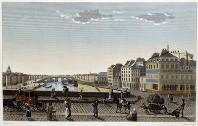 パリ、ノートルダム橋 - Courvoisierの「Vues de Paris」にて 作： Henri Courvoisier Voisin