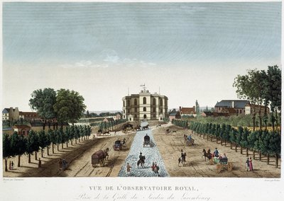 王立天文台の眺め - Courvoisierの「Vues de Paris」にて 作： Henri Courvoisier Voisin
